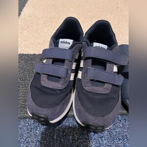 Adidas Kids Black and Gray Sneakers